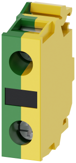 Support terminal, green/yellow, screw terminal, for floor mounting, 3SU1400-2DA43-1AA0, Siemens main