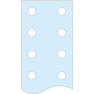 DRILLED FLAT BAR LINERGY BS 80X5 L1675