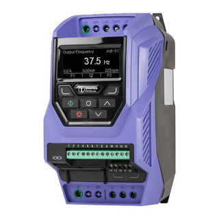 Variable frequency drive, Optidrive Eco , 1.5 KW, 3 PH in, 3 PH out, 4.1A, 380-480V, EMC Filter, TFT Display, IP20, Invertek Drives, ODV-3-240041-3F12-MN main