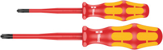165 iS PZ/S # 1 + 2 Screwdriver set Kraftform Plus series 100. With reduced blade diameter, 2 pieces, 05006470001 Wera main