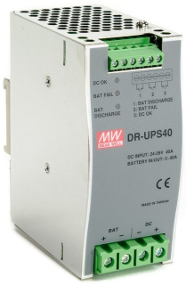 DUPS40 nepartrauktas barošanas kontrolieris , 24 VDC, 40A DUPS40 Mean Well main