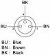 Pre wired connectors XZ, elbowed female, M8, 3 pins, cable PUR 5 m, XZCP0666L5 alt_view_2