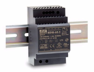 Power Supply; DIN; 60W; 15V; 4A; 85-264VAC; 120-370VDC, MeanWell, HDR-60-15 main