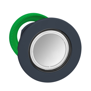 Head for illuminated push button, Harmony XB5, white, 30mm, universal LED, plain lens main