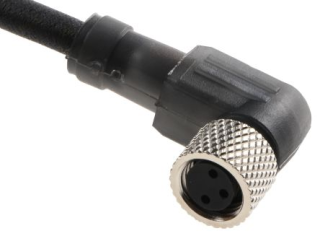 Pre wired connectors XZ, elbowed female, M8, 3 pins, cable PUR 5 m, XZCP0666L5