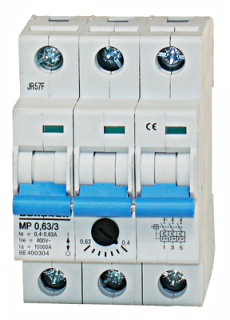 Motor Protection Circuit Breaker 3P 0.40-0.63A, BE400304-- Schrack Technik main