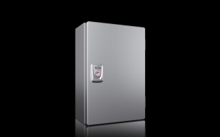 KX E-Box, WHD: 200x300x120 mm, stainless steel 1.4301, with mounting plate, single-door, 1584000 Rittal