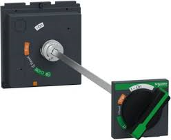 Extended rotary handle, ComPacT NSX400/630, black handle, shaft length 209mm to 600mm, IP55 main