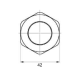 Metric Counter Nut PG 29, M273108--- Schrack Technik alt_view_2