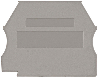 End plate for spring clamp terminal YBK 2.5 grey