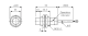 Inductive proximity sensor, jut.=8mm, M18, 100-240Vac, 1m kab, Kontakta stāvoklis: NO, PR18-8AO Autonics alt_view_2