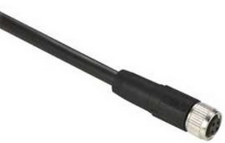 Konektors ar kabeli, M8, 4-PIN, taisns, mamma, kabelis 2m, IP65/IP67/IP69K, XZCP0941L2 Telemecanique