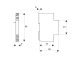 Auxiliary contact block,TeSys Deca,1NO+1NC,left side mounting alt_view_4