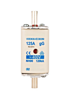 Предохранитель 125A, 400VAC, NH00, ISP00125 Schrack Technik