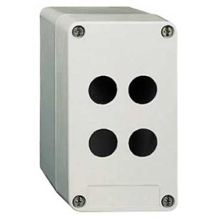Empty control station without hinges, Harmony XAP, XB2 SL, plastic, grey, 1 cut out, 22mm