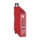 safety module, Harmony XPSU, Cat 4, features 2 x XPSUAF with enabling movement, 24V AC or DC, screw main