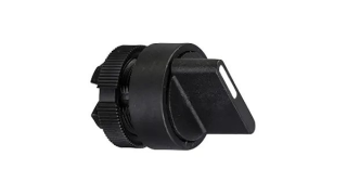 Selector switch, Harmony XAC, plastic, black handle, 2 positions, unmarked