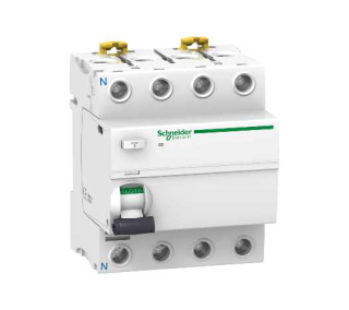 Residual current circuit breaker (RCCB), Acti9 iID, 4P, 25A, AC type, 30mA main