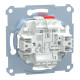 Double switch, Merten inserts, 1-pole 1-way, 10AX, screwless terminals, alt_view_2