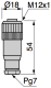 Konektors 4 PIN, mamma taisnais, 4A, 125V, 3…6mm, M12, IP67, XZCC12FDM40B Schneider Electric alt_view_3