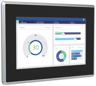 SIMATIC HMI MTP1000 Unified Comfort hygienic, neutral design IP69, FDA, shatt..., 6AV2128-3KB70-0AX0, Siemens main