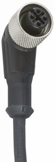 Konektors ar kabeli, M12, 3-PIN, leņķiskais, mamma kabelis 5m, IP65/IP67/IP69K, LED, XZCP1440L5 Telemecanique main