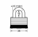 22KA | Warded padlock - Laminated Steel Body - Keyed Alike alt_view_2