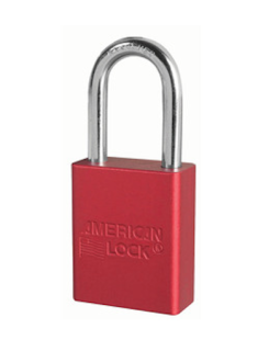 A1166RED | Anodized Aluminium Padlocks- Keyed Different - 6 Pin locking mechanism main