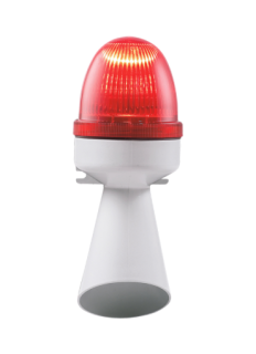 Sirēna / signāllampa, Sarkana, 240V, IP43, SLEM F, 40423, SIRENA main
