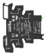 slim interface pre assembled plug in relay with socket, Harmony Electromechanical Relays, 6A, 1CO, with LED, screw connector, 24V AC/DC alt_view_3