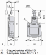 Limit switch, XCKM, thermoplastic roller lever, 1NC+1 NO, slow break, M20, XCKM515H29 alt_view_3