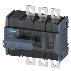 Switch disconnector 80 A, Size 2, 3-pole Front operating mechanism left Complete unit with direct operating mechanism gray flat terminal incl. phase barriers, 3KD2832-0NE10-0 Siemens main