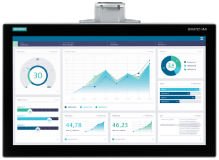 SIMATIC HMI MTP2200 Unified Comfort PRO Suitable for support arm without exte..., 6AV2128-3XB27-0AX0, Siemens main