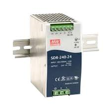 Power Supply; DIN; 240W; 24V; 10A; 88-264VAC; 124-370VDC, MeanWell, SDR-240-24 main