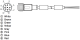 Konektors ar kabeli YM2A28-200UA6XLEAX, M12, 8-PIN, taisns, paps, kabelis 20m, IP65, 6036157 Sick alt_view_2