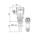 Anacont LED-111-2M Do transmiter20ppm; 4-20mA; 1 1/2'' BSP / PP LED1112M Nivelco alt_view_2