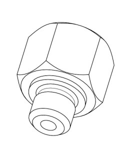 Датчик давленияs XM, adaptor G1/4 / G3/8 male/female, for Выключатель давления XML, XMLZL012
