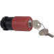Head for emergency switching off push button, Harmony XAC, red mushroom 30mm, trigger/latching key release, unmarked main