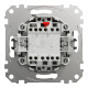 Push-Button, Sedna Design & Elements, 2-way, 10A, aluminium alt_view_2