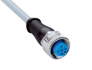 Connector with cable YF2A15-050VB5XLEAX, M12, 5-PIN, straight, female, cable 5m, IP65/IP66K/IP67, 2096240 Sick
