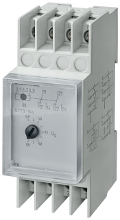 Voltage relay 230/400 V AC 2 CO 0.9/1.3 asymmetric monitoring, 5TT3195, Siemens main