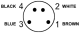Konektors ar kabeli CS-B2-02-G-03, M8, 4-PIN, leņķiskais, mamma, kabelis 3m, IP67, 95A251450 Datalogic alt_view_2