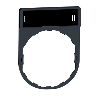 Legend holder, Harmony XB4, 30 x 40mm, plastic, 8 x 27mm legend, white marked I-II main
