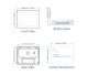 HMI panelis 9, 7'', 1024 x 768px, ARM Cortex A17 1600MHz, Ethernet 2x / USB Host / RS232 / RS485 / CanBus, cMT3092X Weintek alt_view_5