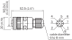 Connector DOS-1208-G, 8 PIN, female straight, 2A, 60V, 6…8mm, M12, IP67, 6028422 Sick alt_view_2