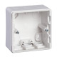Mounting box, Exxact, surface mount, 1-gang, high, IP44, white main