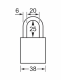A1105BLK | Anodized Aluminium Padlocks - Keyed Different - 5 Pin locking mechanism alt_view_2