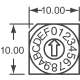 Slēdzis 16 pozīcijas, 2,54mm, 150mA PT65303 PTR Hartmann alt_view_2
