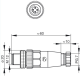 Konektors, 4 PIN, paps taisnais, 4A, 250V, 4…6mm, M12, IP67, ELST4012PG7 Hirschmann alt_view_2