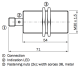 Induktīvais sensors IME30-15BPSZC0S M30, iepludināms, jutība 15mm, konektors M12 4pin, PNP, NO, 10-30 VDC, 1041030 Sick alt_view_2